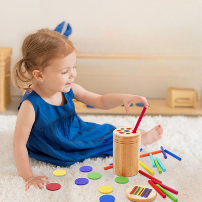 Jouet Montessori en Bois – Développe la motricité et la concentration (2-5 ans)