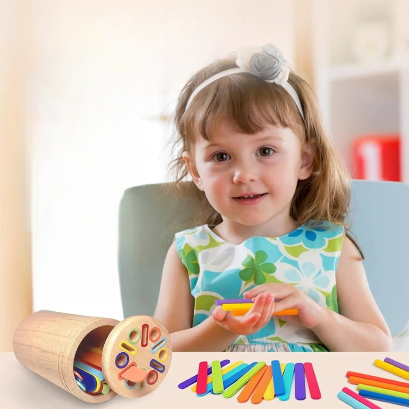 Jouet Montessori en Bois – Développe la motricité et la concentration (2-5 ans)
