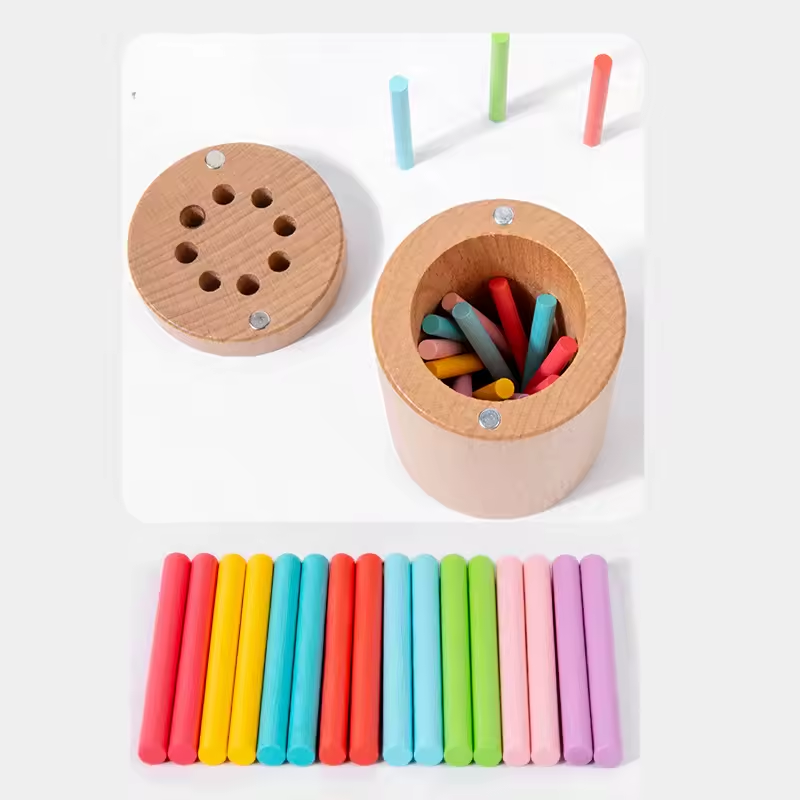 Jouet Montessori en Bois – Développe la motricité et la concentration (2-5 ans)