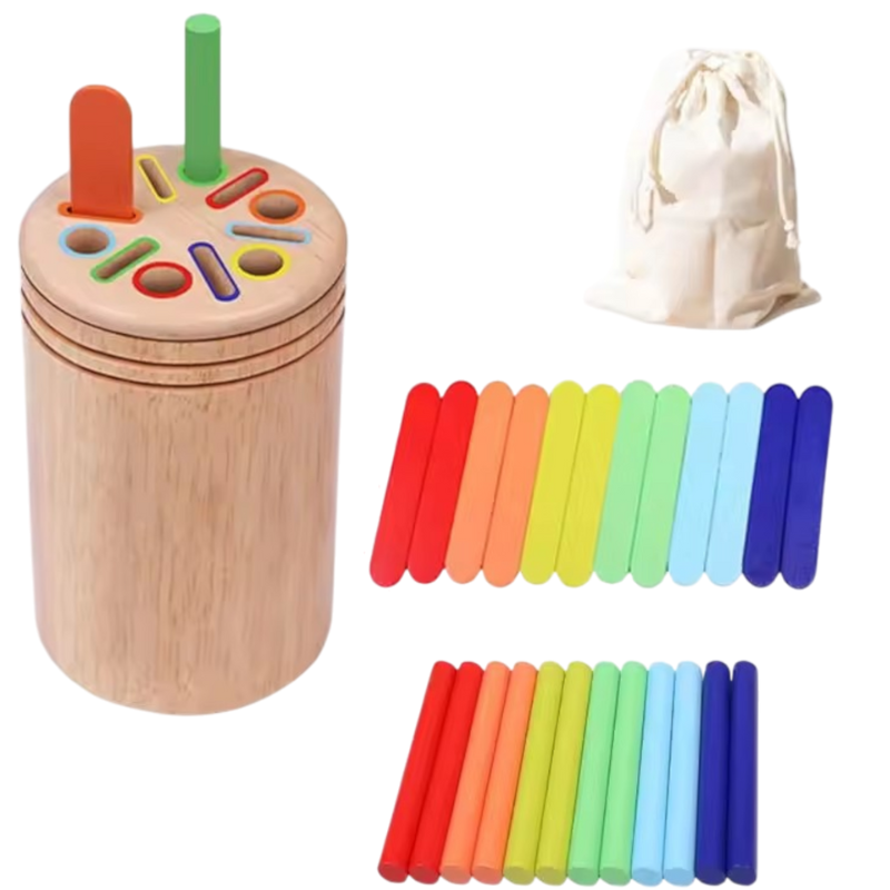Jouet Montessori en Bois – Développe la motricité et la concentration (2-5 ans)